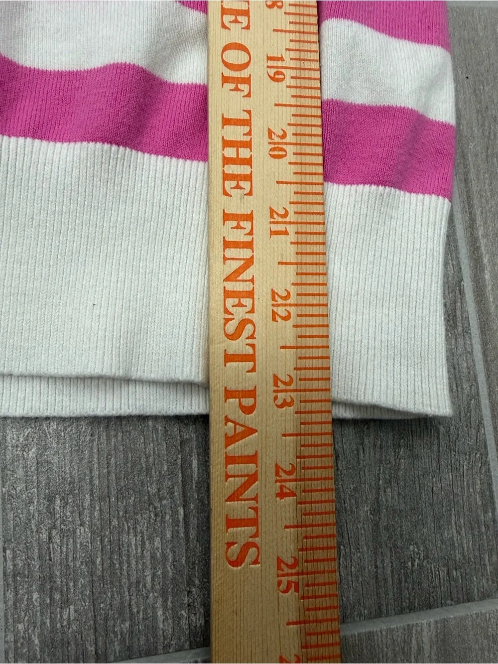 Lilly Pulitzer pink and white striped long-sleeve knit sweater cotton blend XS